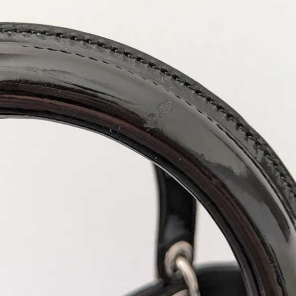 Christian Dior Black Woven Leather Medium Soft Lady Dior Tote Bag - Picture 9 of 16